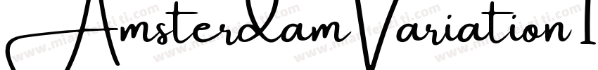 AmsterdamVariation 1字体下载字体转换